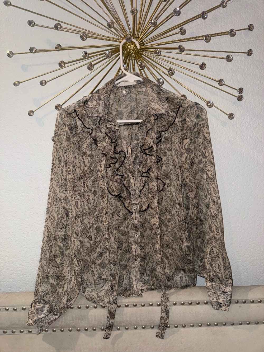 Primark Paisley Ruffle Blouse